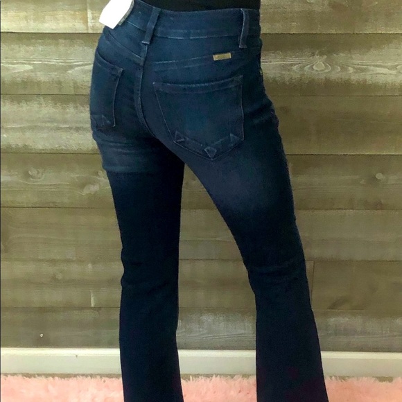 RESTOCK!! kancan mid rise flares super dark wash - Picture 10 of 12